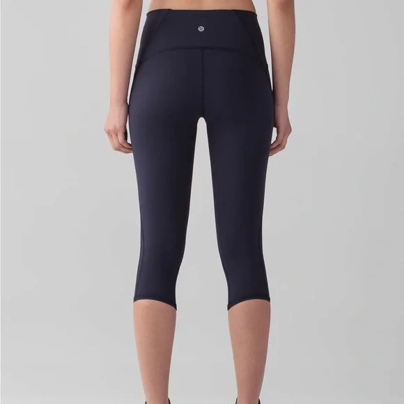 Lululemon Train Times 17” Crop Black Leggings - Picture 2 of 9